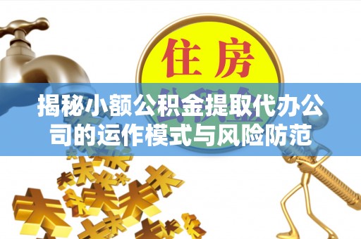 平潭揭秘小额公积金提取代办公司的运作模式与风险防范